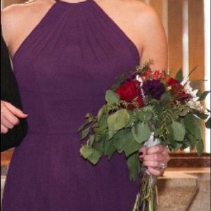 Floor length bridesmaid dress